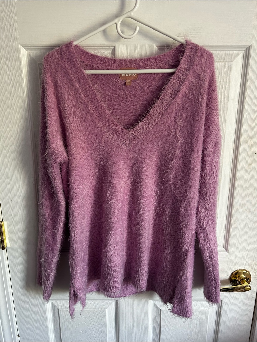 Show Me Your Mumu Cozy Forever Fuzzy Lavender Sweater XS